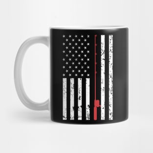 American Flag Fishing Shirt Vintage Fishing Tshirt Mug